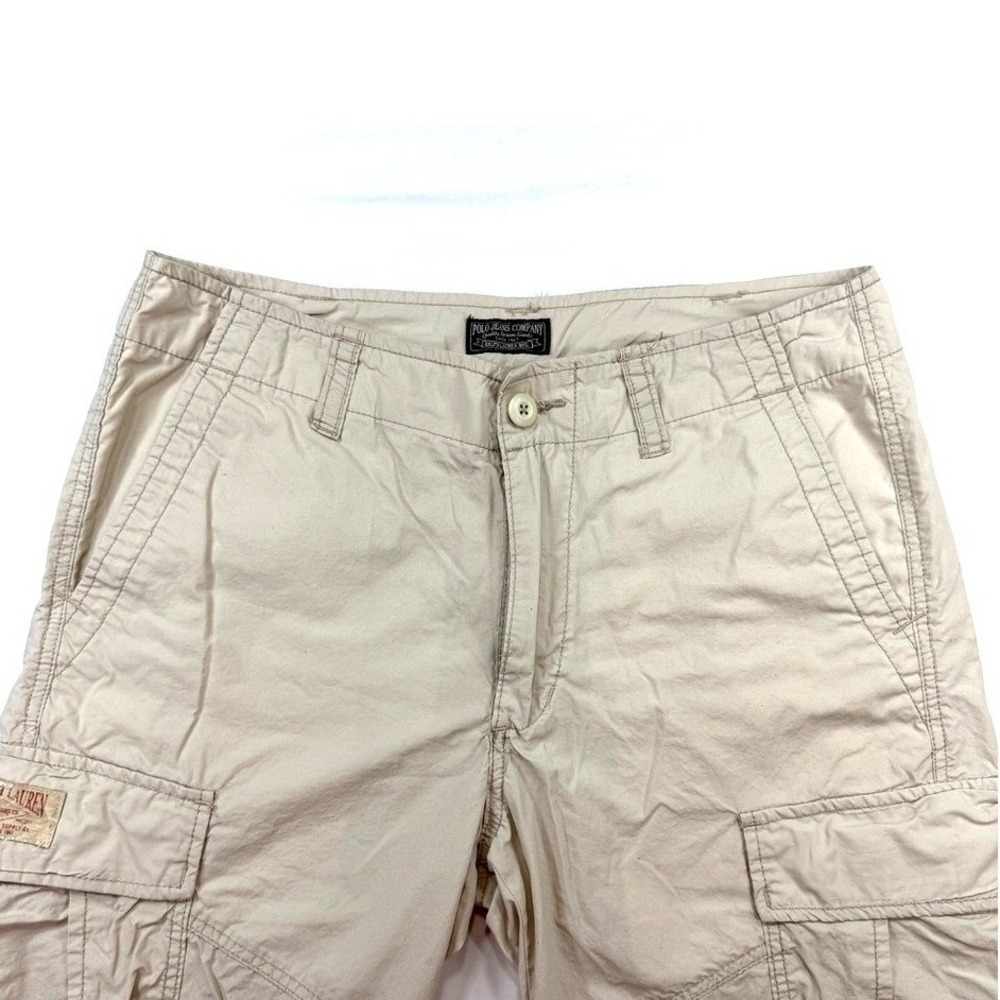 Vintage Polo‎ Jeans Company, Ralph Lauren Men's Cargo Pants, Khaki, Size 34x30
